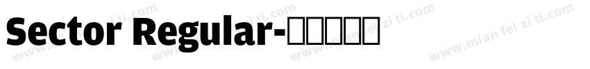 Sector Regular字体转换